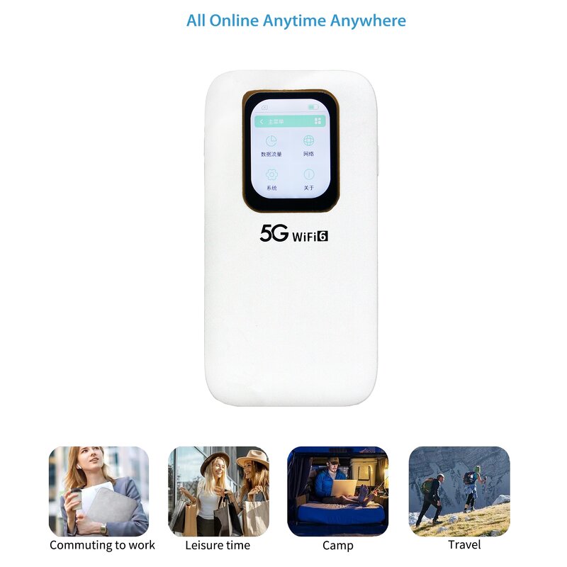 5G Pocket WiFi Router Manufacturer - OEM UNISOC V510 6000mAh Portable