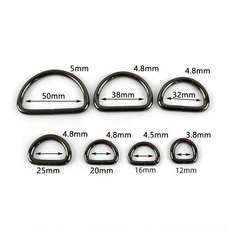 Luggage Hardware Manufacturer - OEM/ODM DIY Adjustable Iron D Ring Bag Strap Buckle