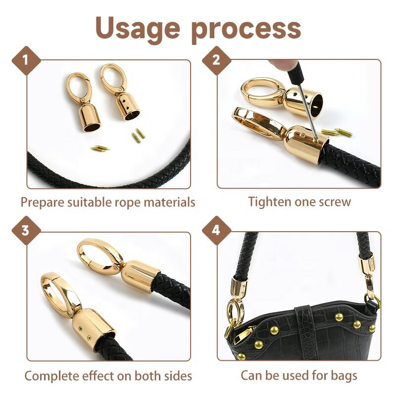 Bag Hardware Factory - OEM/ODM Hanger Tassel Cords Clasp Stopper Buckle Snap Hooks