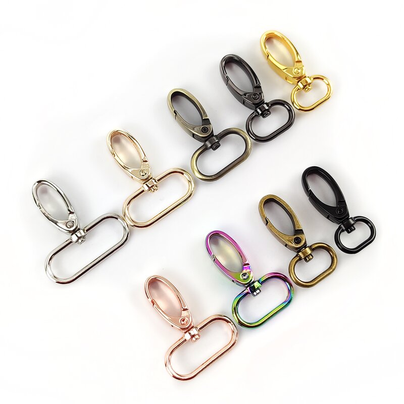 Bag Hardware Factory - OEM/ODM Rainbow Rose Gold Swivel Lobster Clasp Snap Hook