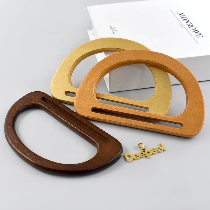 Wooden Bag Handle Factory - OEM/ODM D Ring Antiseptic Wood Handle for Handbag