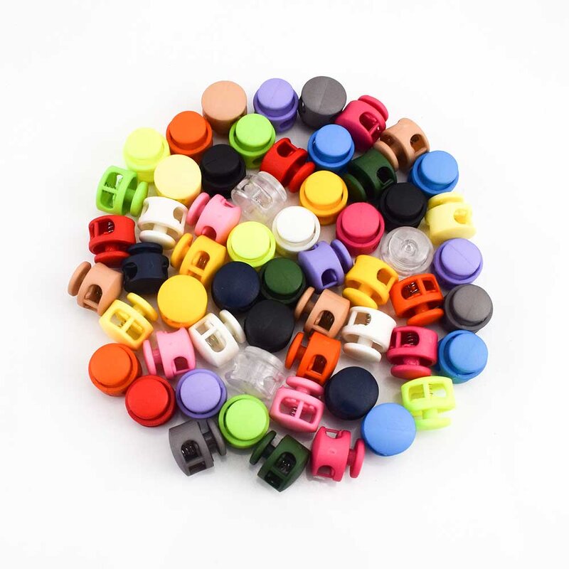 Hat Adjustment Clips Factory - OEM/ODM Elastic Rope Cord Lock Plastic Stopper 6mm