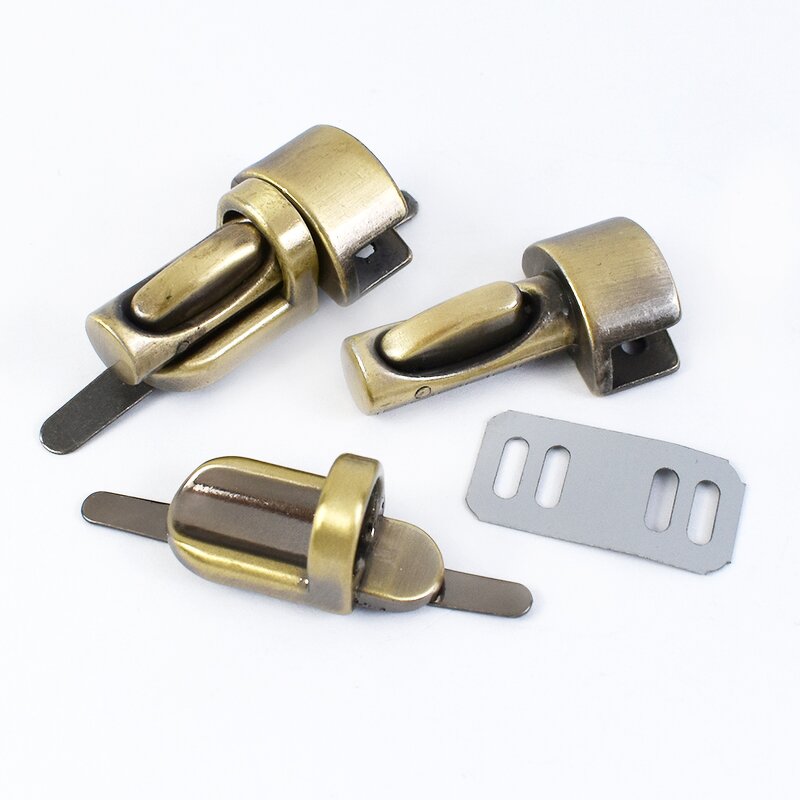 Purse Closure Factory - OEM/ODM Twist Turn Lock Replacement Mortise Lock 34/39mm