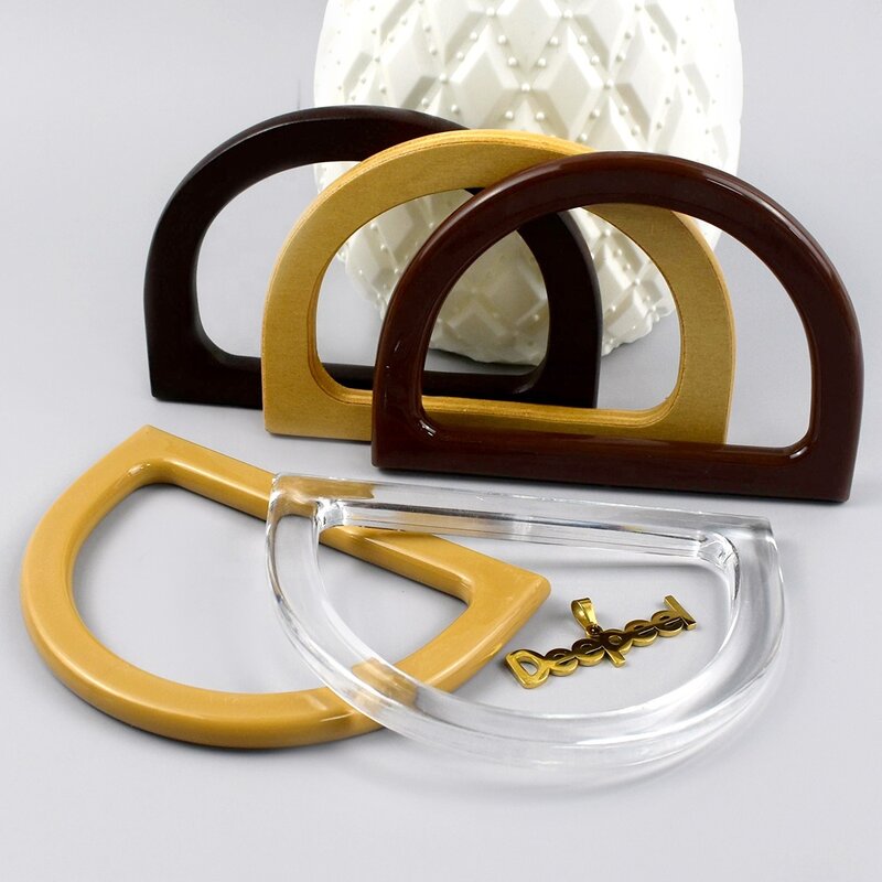 Bag Handles Manufacturer - OEM/ODM Round D-Ring Wood Plastic Purse Frame Hardware