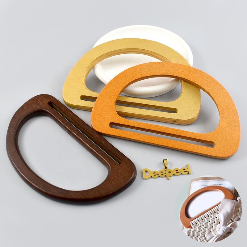 Wooden Bag Handle Factory - OEM/ODM D Ring Antiseptic Wood Handle for Handbag