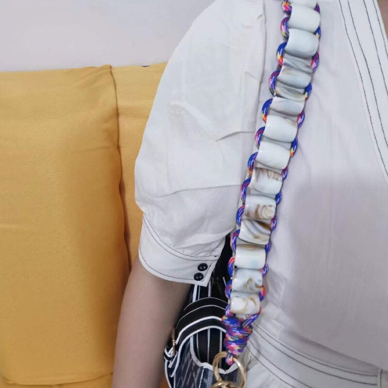 Handbag Accessories Factory - OEM/ODM Woven Bag Shoulder Strap Acrylic Bag Chain
