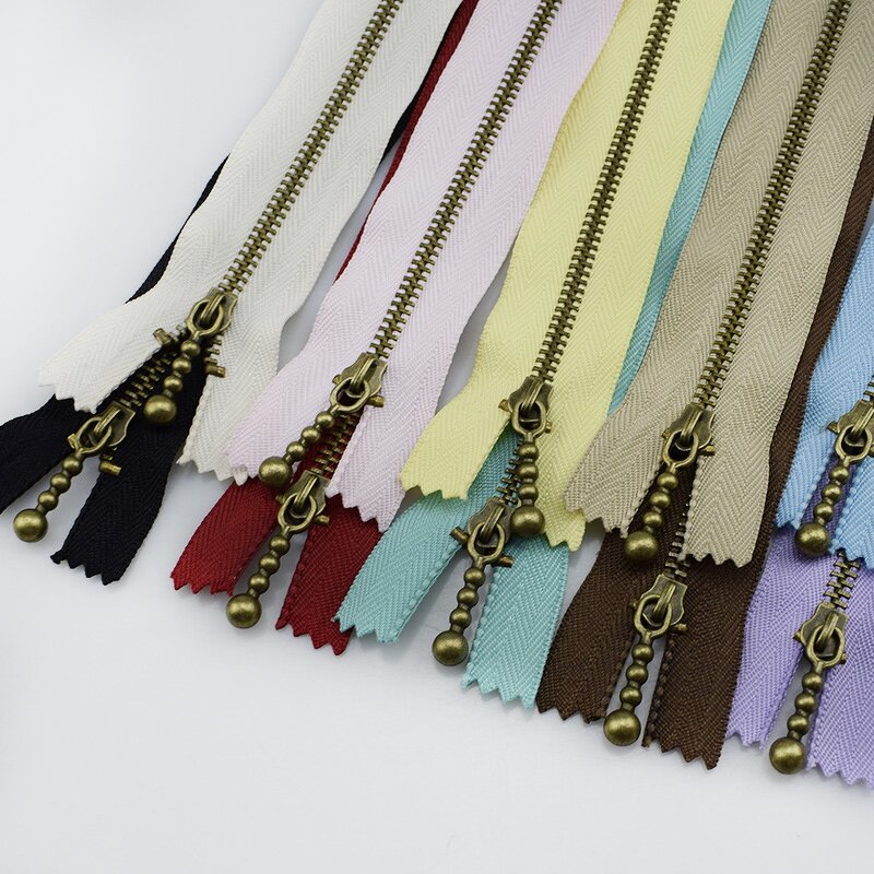 Zipper Factory - OEM/ODM Bronze Metal Close End Zippers for Clothing Bags