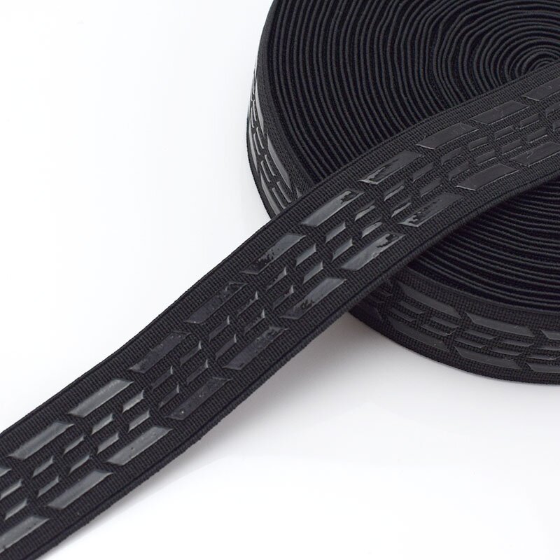 Elastic Band Factory - OEM/ODM DIY Clothing Sewing Nonslip Silicone Black Webbing