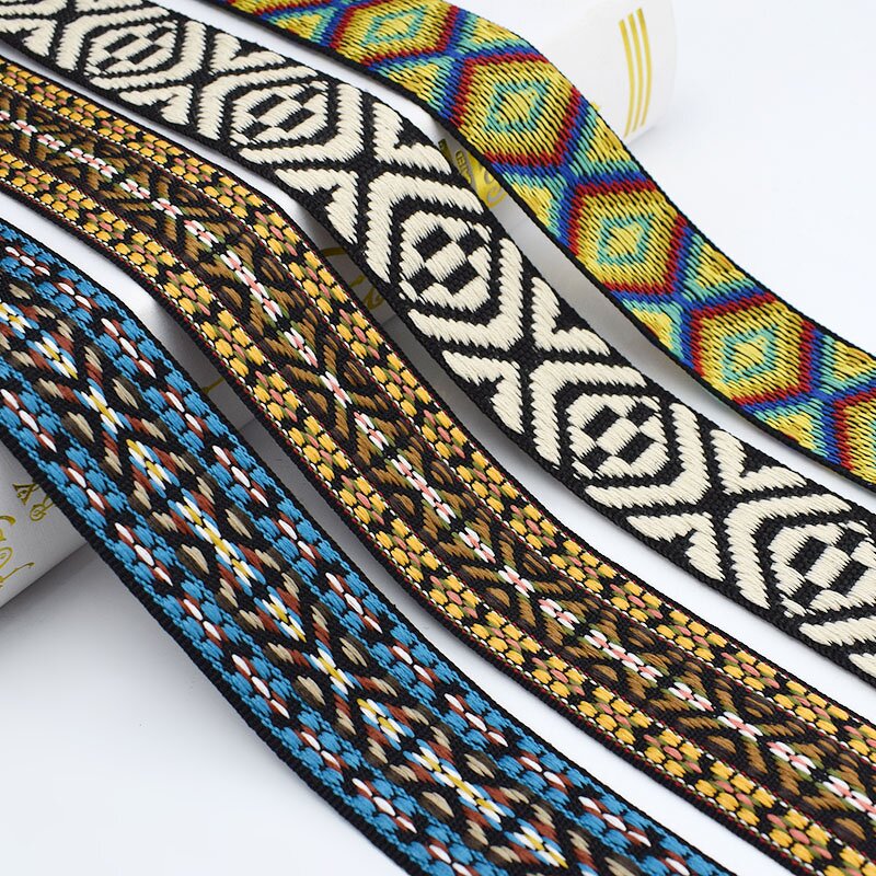 Webbing Manufacturer - OEM/ODM Ethnic Lace Ribbons Jacquard for Bag Straps