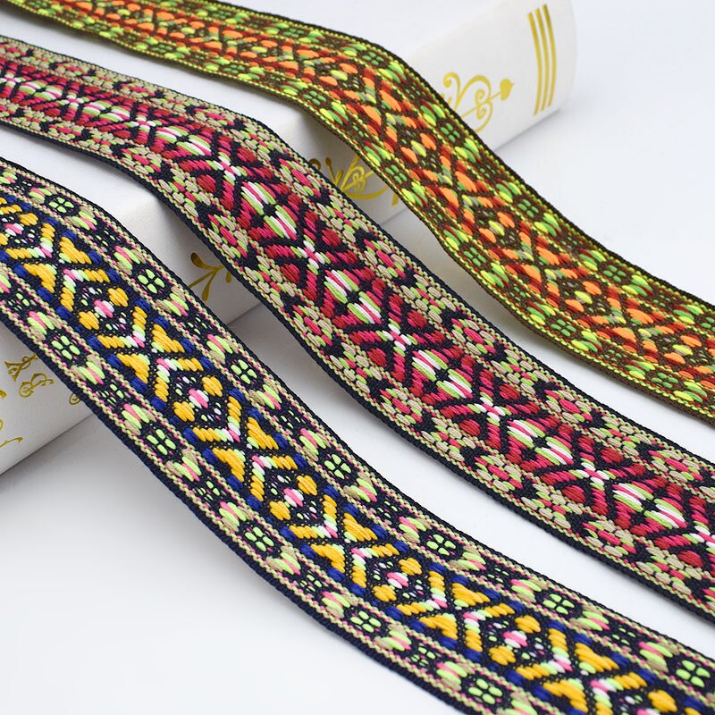 Webbing Manufacturer - OEM/ODM Ethnic Lace Ribbons Jacquard for Bag Straps
