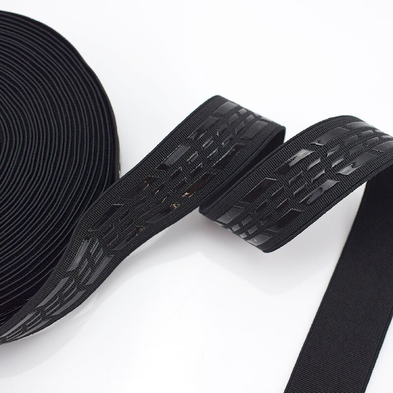 Elastic Band Factory - OEM/ODM DIY Clothing Sewing Nonslip Silicone Black Webbing