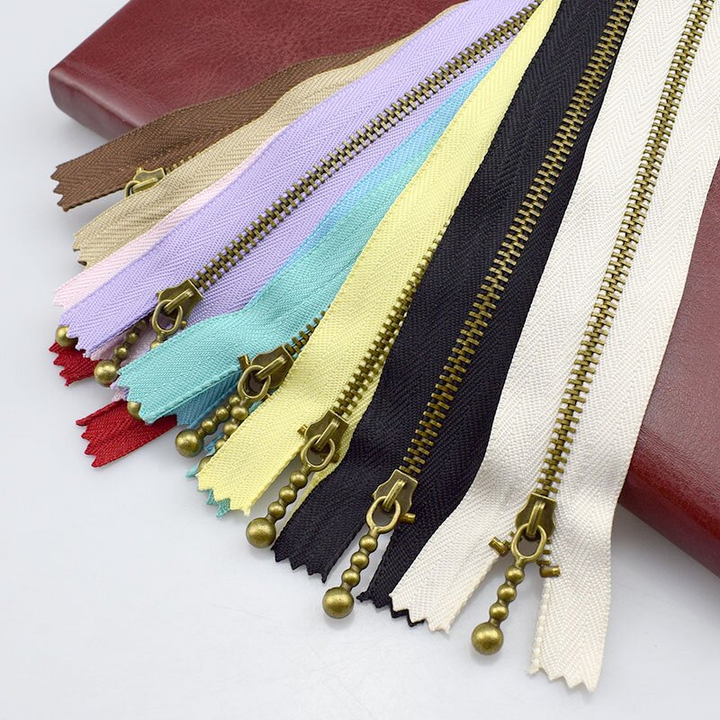 Zipper Factory - OEM/ODM Bronze Metal Close End Zippers for Clothing Bags