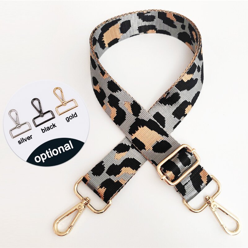 Bag Chain Strap Factory - OEM/ODM Custom Fashion Leopard Wide Adjustable Nylon