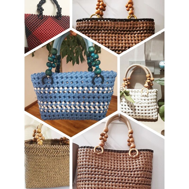 Bag Parts Factory - OEM/ODM Replacement Handles Nylon Cord Beaded DIY Woven Bags