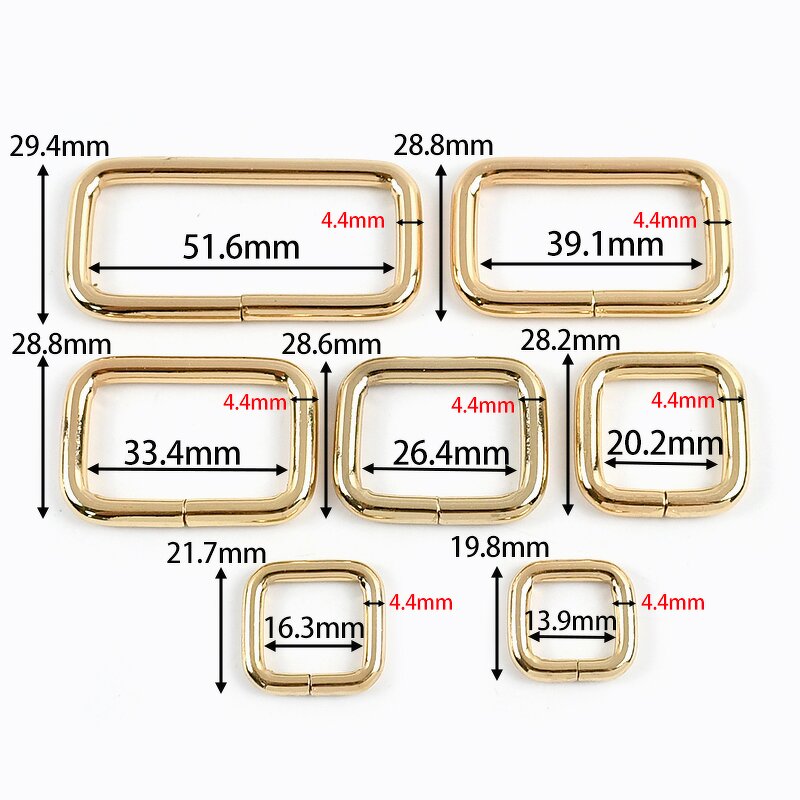 Bag Hardware Factory - OEM/ODM Backpack Strap Connector Square Ring Buckle 13-50mm