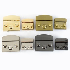 Purse Closure Factory - OEM/ODM Purse Turn Push Closure Clasp Bag Locks Hardware