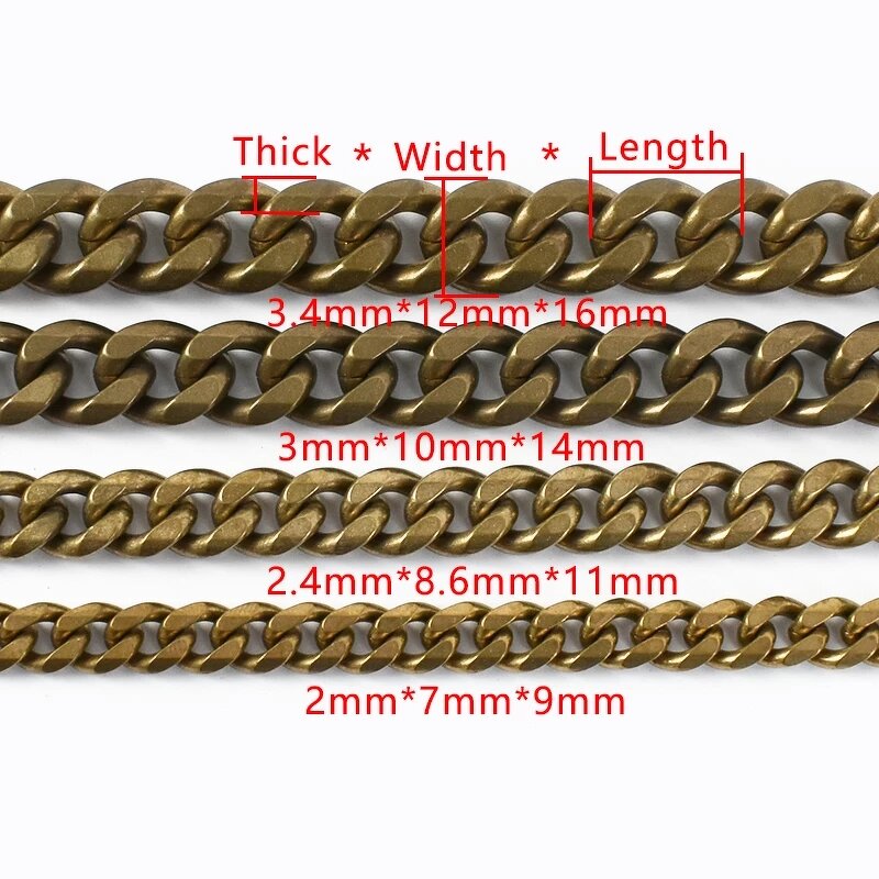 Handbag Accessories Manufacturer - OEM/ODM Leather Crafts Brass Thick Bag Chain