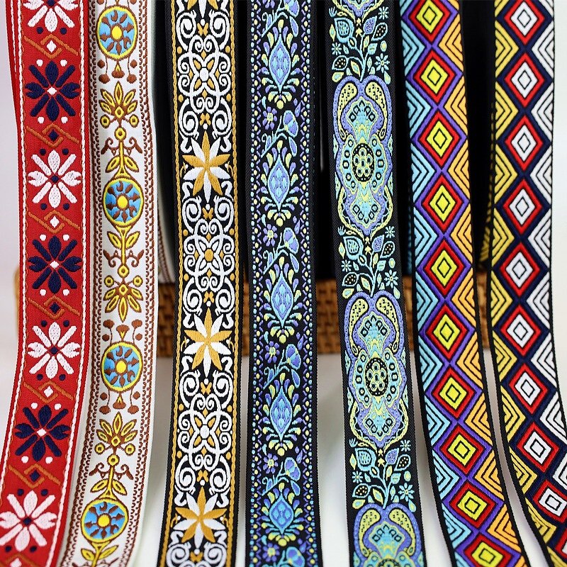 Webbing Tapes Factory - OEM/ODM Jacquard Embroidery Bag Strap Polyester 38mm