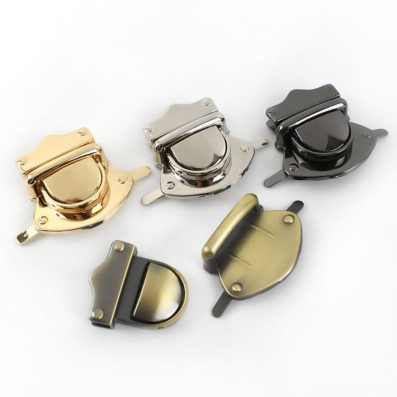 Bag Hardware Manufacturer - OEM/ODM DIY Luggage Twist Turn Lock Retro Wallet Clasp