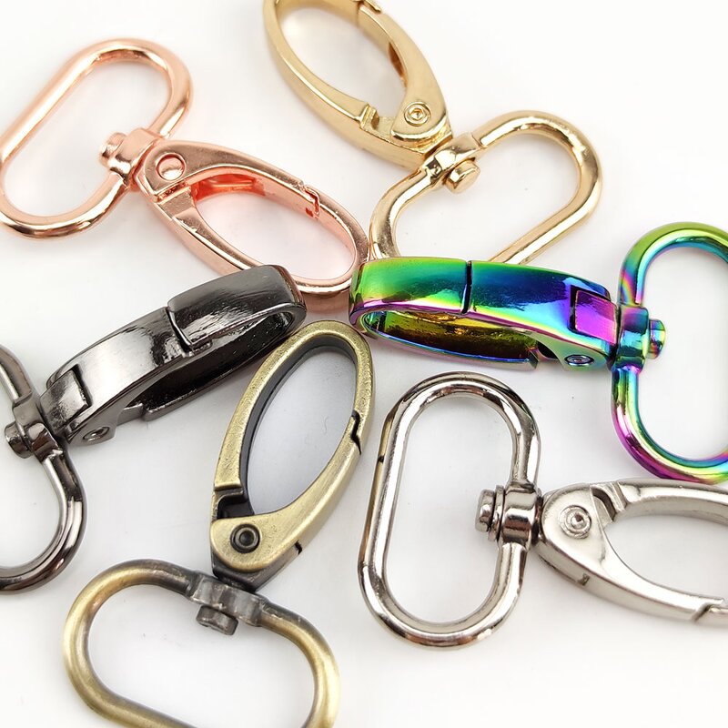 Bag Hardware Factory - OEM/ODM Rainbow Rose Gold Swivel Lobster Clasp Snap Hook