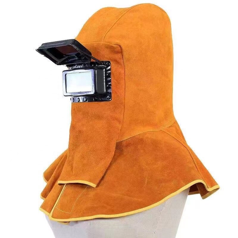 Welding Headwear Factory - OEM Automatic Dimming Cowhide Heat Resistant