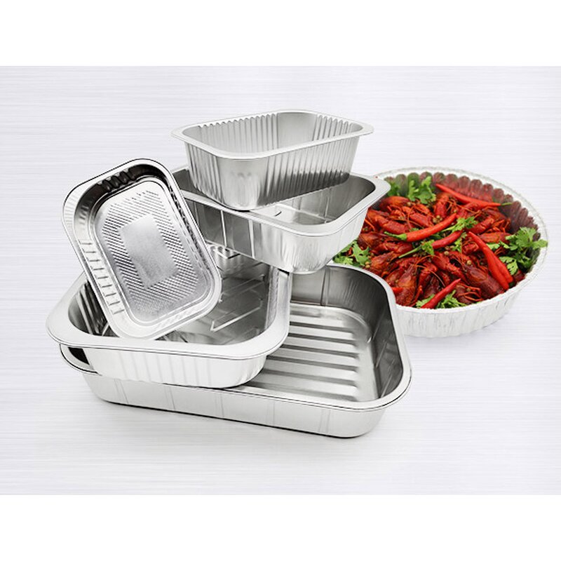 Aluminum Tray Factory - OEM Small Household Rectangular for Baking Storage