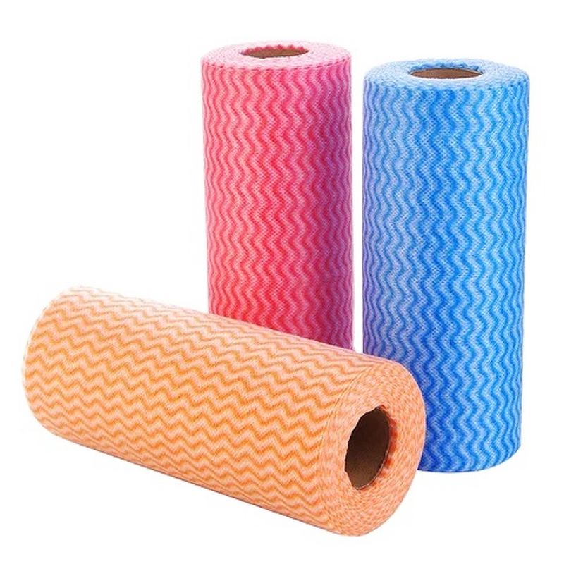Cleaning Cloth Factory - OEM Durable Non Woven Wavy Spunlace Heavy Duty