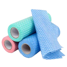 Cleaning Cloth Factory - OEM Durable Non Woven Wavy Spunlace Heavy Duty