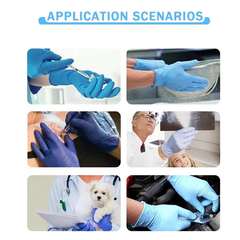 Nitrile Gloves Factory - OEM 3mil 4mil Black Purple Pink Fuchsia Disposable