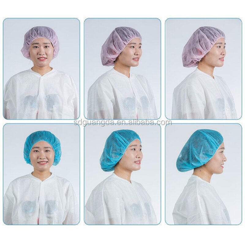 Bouffant Caps Manufacturer - Factory Price Non Woven Hair Net for Salon