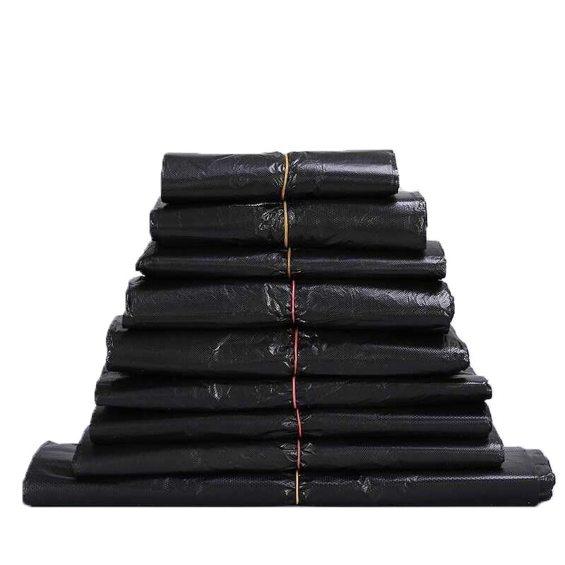 Trash Bags Manufacturer - OEM Large Flat Bottom Black LDPE HDPE Heavy-Duty