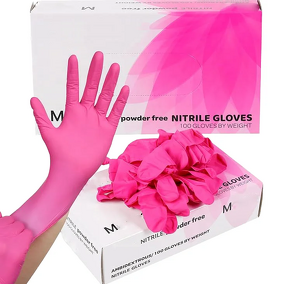 Nitrile Gloves Factory - OEM 3mil 4mil Black Purple Pink Fuchsia Disposable