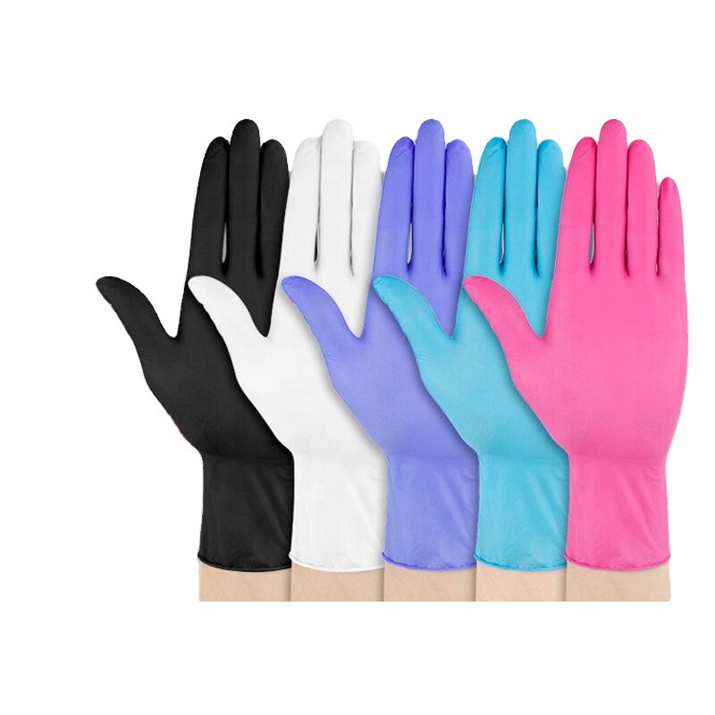 Nitrile Gloves Manufacturer - OEM 9 Inch Pink Powder Free for Salon