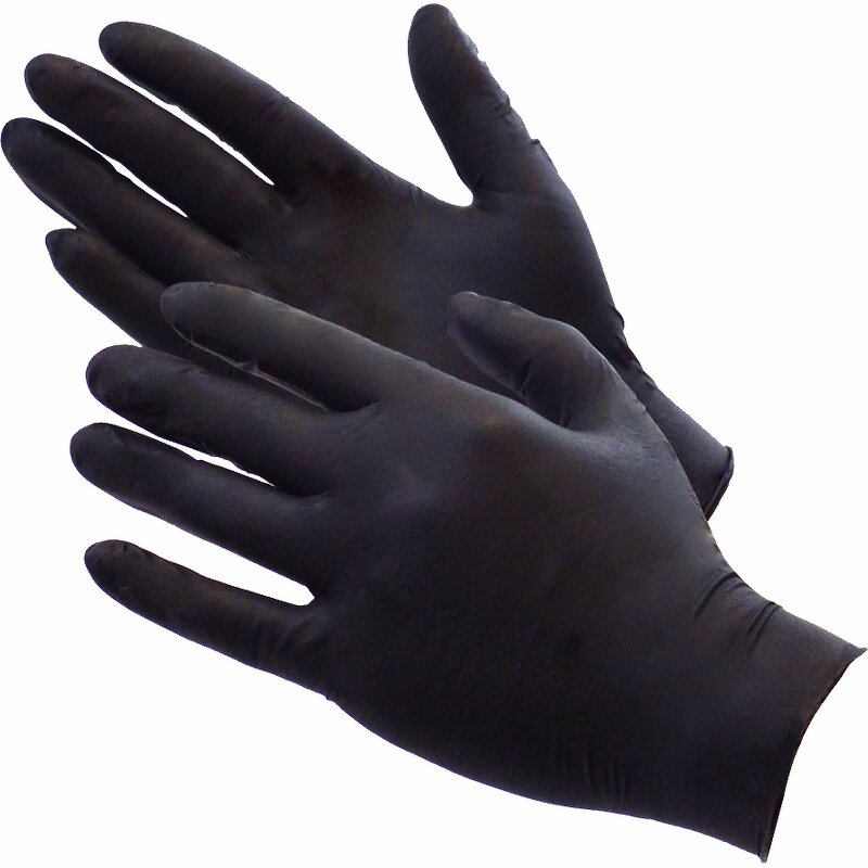 Nitrile Gloves Factory - OEM Food Grade Black Powder-Free Disposable