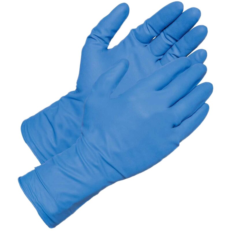 Nitrile Gloves Factory - OEM Custom Blue 4 Mil Powder-Free Disposable