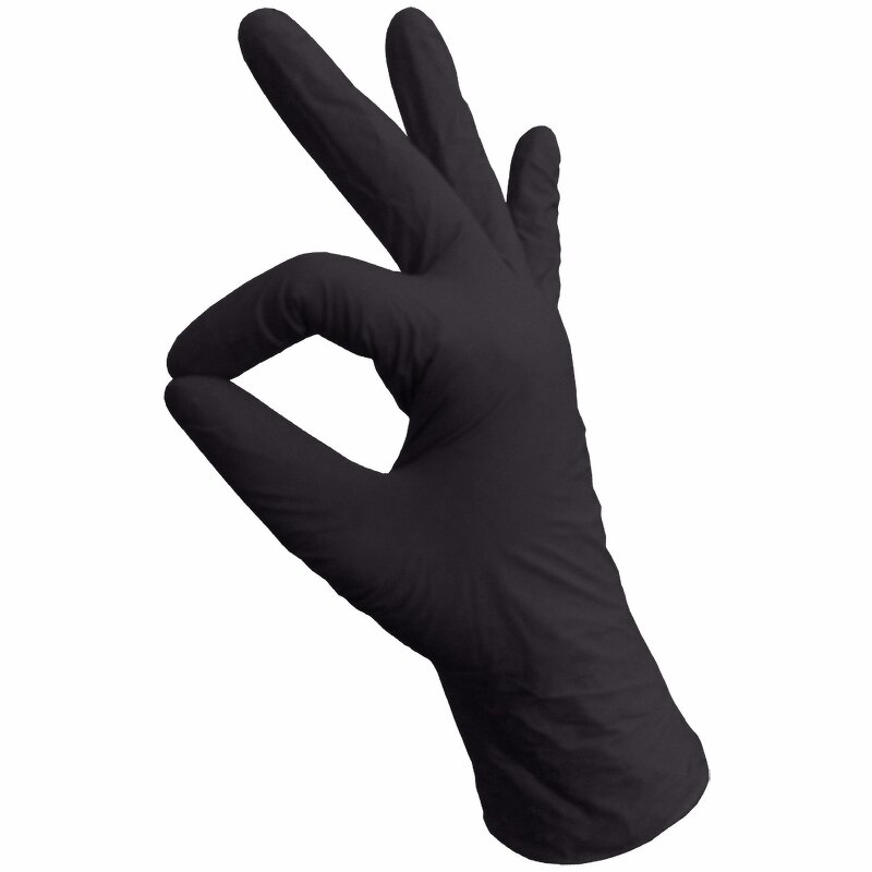 Tattoo Gloves Factory - OEM 5 Mil Powder-Free Black Nitrile Disposable