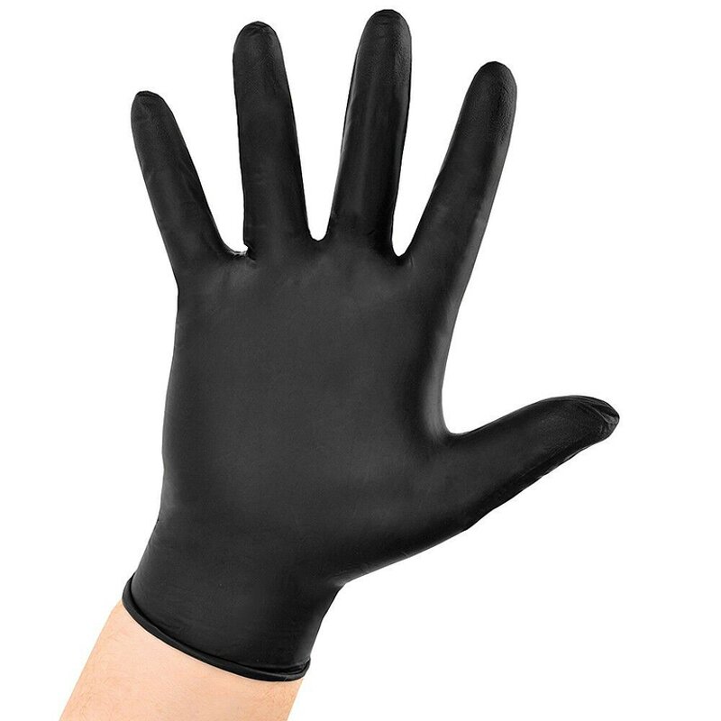 Tattoo Gloves Factory - OEM 5 Mil Powder-Free Black Nitrile Disposable