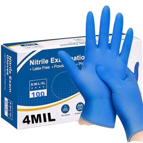 Nitrile Gloves Factory - OEM 4 Mil Custom Logo Pure for Salon Auto Tattoo