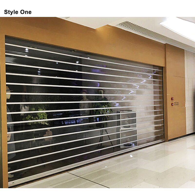 Transparent Roll up Door Manufacturer - OEM/ODM Electric Polycarbonate for Store Shopping Mall