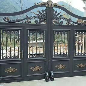 Aluminum Gates Factory - OEM/ODM Modern Double Swing Automatic Retractable Driveway