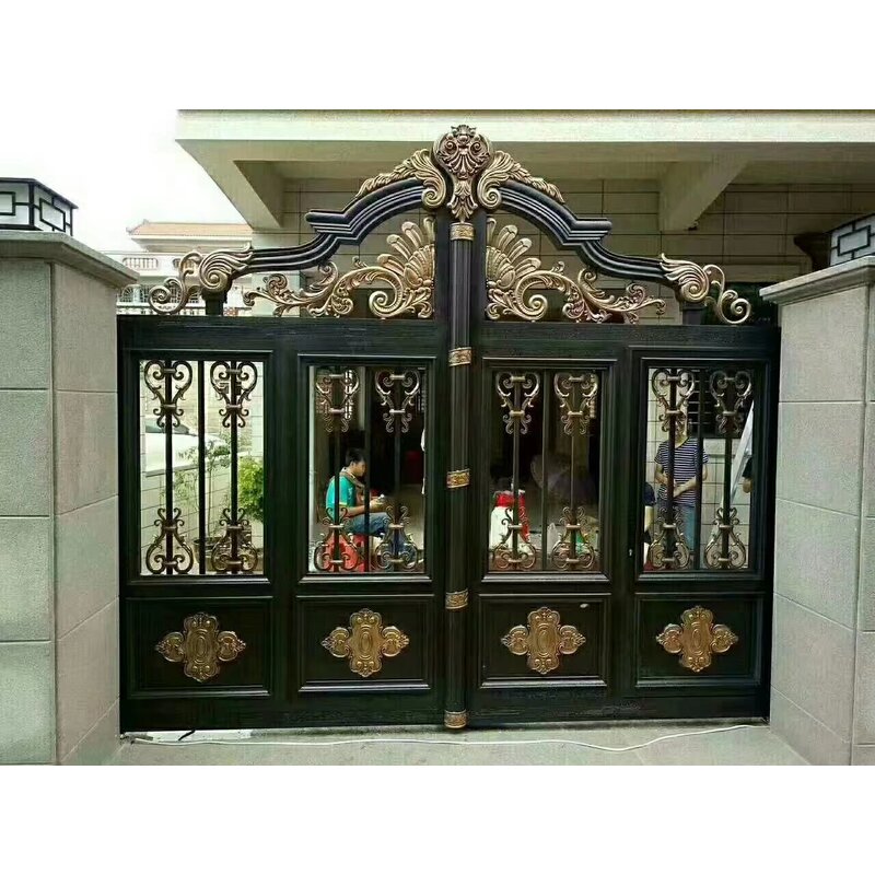 Aluminum Gates Factory - OEM/ODM Modern Double Swing Automatic Retractable Driveway