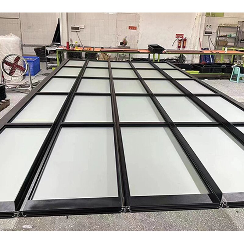 Steel Garage Door Manufacturer - OEM/ODM Customized Automatic Bifold Overhead with Aluminum