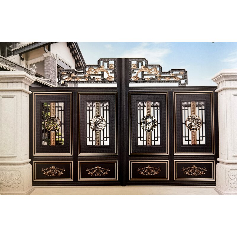 Automatic Swing Gate Factory - OEM/ODM Aluminum Auto Sliding Main House Bifold for Villa