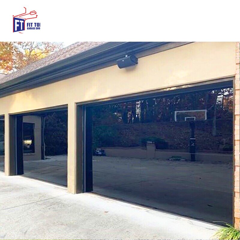Glass Garage Door Manufacturer - OEM/ODM Custom Frosted Glass Waterproof Modern Automatic