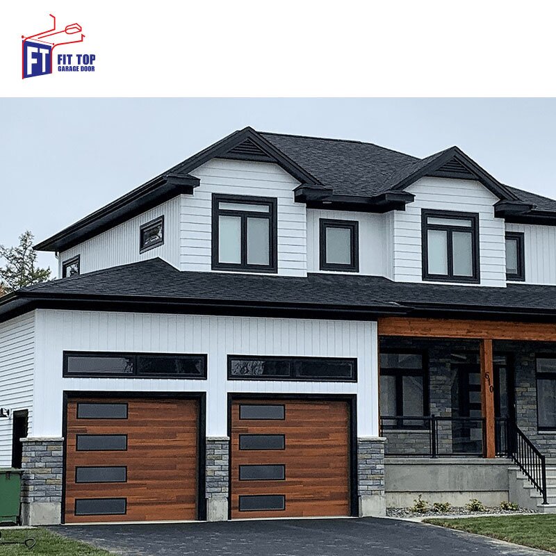 Steel Sectional Garage Door Factory - OEM/ODM American Modern 9x7 Insulated Finished Villa