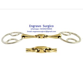 Horse Snaffle Bit Factory - D Shape Mouthpiece Chrome Rings