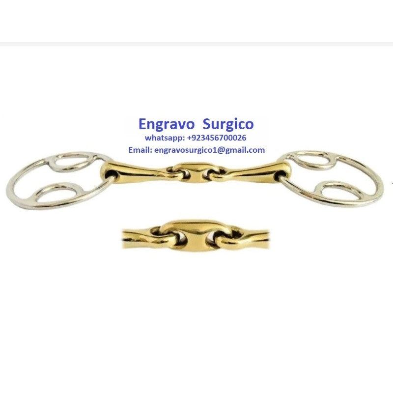 Horse Snaffle Bit Factory - D Shape Mouthpiece Chrome Rings