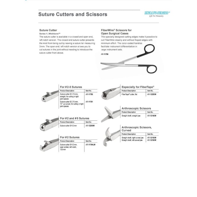 Arthroscopic Instruments Manufacturer - Grasper Tweezers Scissors