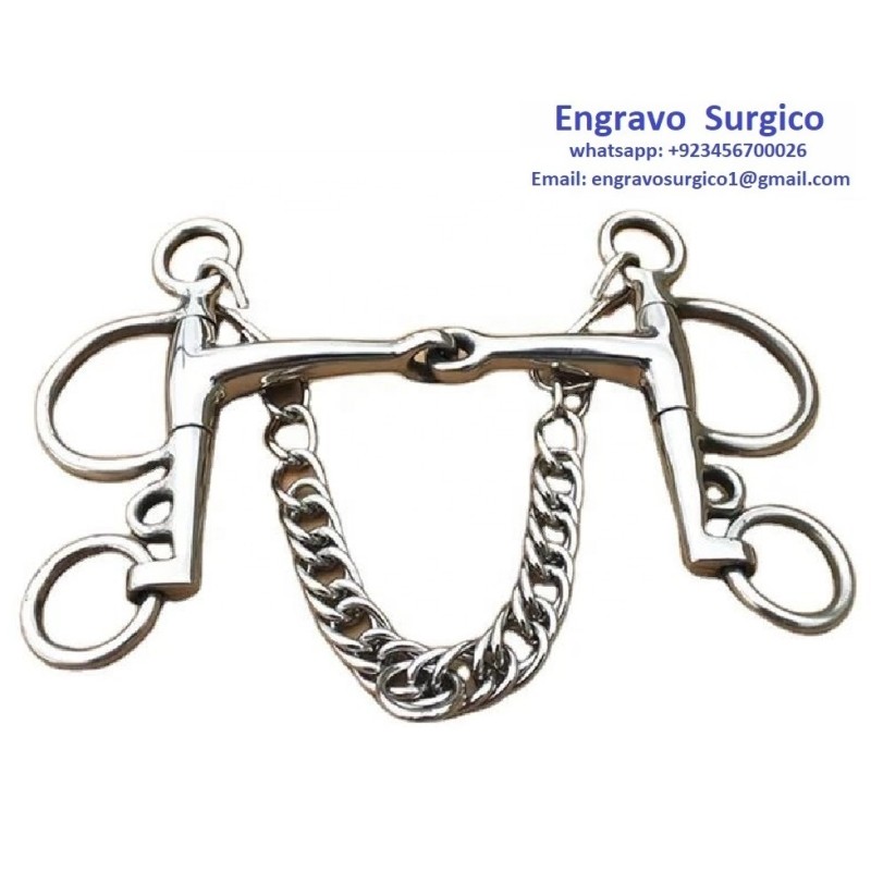 Horse Mouth Bit Factory - 3 Ring Single Joint Riding