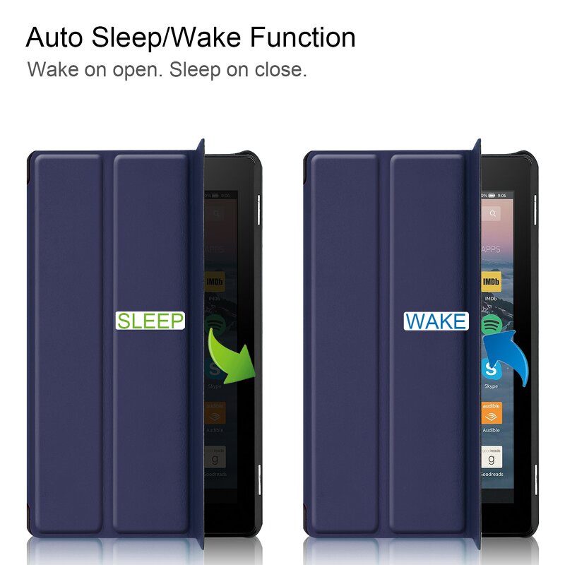 Tablet Case Manufacturer - OEM For Amazon Fire 7 Smart Magnetic PU Leather Cover